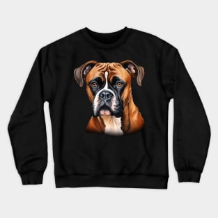 Boxer Dog Portrait Crewneck Sweatshirt